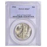1944 Walking Liberty Half Dollar PCGS MS-67 Toned