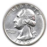 1950 Washington Silver Quarter US Coin