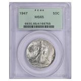 OGH! 1947 Walking Liberty Half Dollar PCGS MS-65