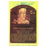 Jim Catfish Hunter Signed HOF Postcard, JSA COA