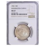 1952 Carver/Washington Half Dollar NGC MS-67