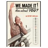 World War II Poster 1945 We Made It! 18"x26"