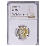1944-D Jefferson Nickel NGC MS-67+