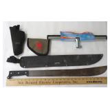 Machette, Pistol Case, Holster, Squeegee.
