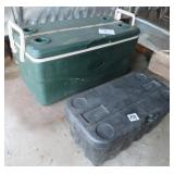 Ice Chest and Black Box with Contents