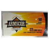 Fifty (50) .22LR Rimfire Cartridges