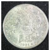 1921 Silver Morgan Dollar, $46.97 Melt 12-10-25