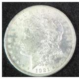 1921 Silver Morgan Dollar, $46.97 Melt 12-10-25