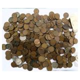 2 LBS 10 oz of Mostly Wheat Cents, Unsearched