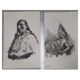 TWO (2) Bob Dale Signed Indian Prints