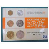 Coins of Israel 1966 Display