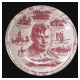 NO SHIP: Will Rogers Vernon Kilns Vintage Plate
