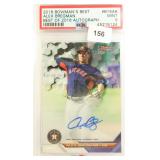 SIGNED Alex Bregman Auto grade by PSA 9