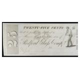 1831-1851 Redford Glass Co. (NY) 25 Cents