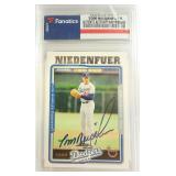 SIGNED Tom Niedenfuer Baseball Card