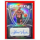 Signed Harold Miner Obsidian Basketball Card