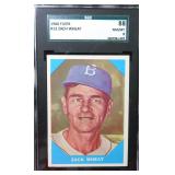 1960 Fleer Zach Wheat SGC 8