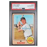 SIGNED 1968 TOPPS #240 AL KALINE PSA Authentic