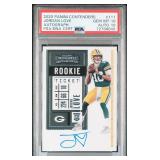 Jordan Love Signed Rookie Ticket (RC) PSA Auto 10