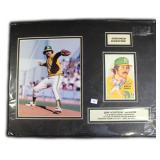 Catfish Hunter Signed Display, JSA
