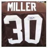 Cleo Miller Signed Browns Jersey Five Star COA