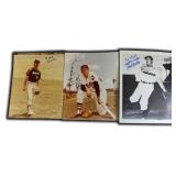 SIGNED: Brooks Robinson, Bob Feller and