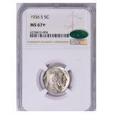 1936-S Buffalo Nickel NGC MS-67+ (CAC Green)