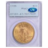 1925 Saint-Gaudens Gold Double Eagle PCGS MS-63
