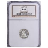 $4000 Guide: 1886 Seated Liberty Dime NGC Proof-67