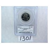 (4) 2002-S Indiana Quarter PCGS Graded PR69 DC