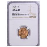 $7500 NGC Guide: 1939 Lincoln Cent NGC MS-68 RD