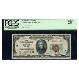 1929 $20 NY National Currency FRBN PCGS VF25