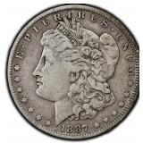 1887-O Morgan Dollar Silver US New Orleans Mint