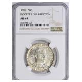 1951 Booker T. Washington Half Dollar NGC MS-67