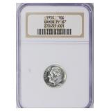 1950 Roosevelt Dime NGC Proof-67 CAMEO $475