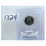 (10) 2005-S Oregon Quarter PCGS Graded PR69 DC