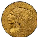 1927 Indian Gold $2.5