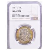 $4100 Guide: 1957-D Half Dollar NGC MS-67 FBL