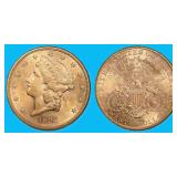 1905-S Liberty Gold Double Eagle NGC AU-58
