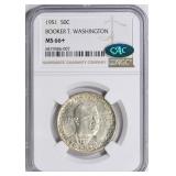 1951 Booker T. Washington Half Dollar NGC MS-66+