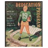 1957 1st Game at Lambeau Field Packers Program