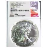 2020 American Silver Eagle NGC MS70 FDOI