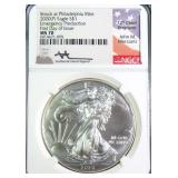 2020 American Silver Eagle NGC MS70 FDOI