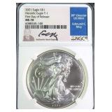 2021 American Silver Eagle NGC MS70 FDOR