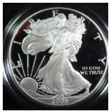 2006 Proof American Silver Eagle with Both