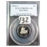 2004-S Keel Boat Nickel PCGS PR69DCAM