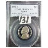 1981-S Type 1 Jefferson Nickel PR69DCAM