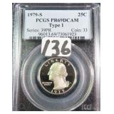 1979-S Type 1 Washington Quarter PCGS PR69DCAM