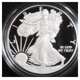 2012 Proof American Silver Eagle with Both