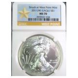 2011-W American Silver Eagle NGC MS70